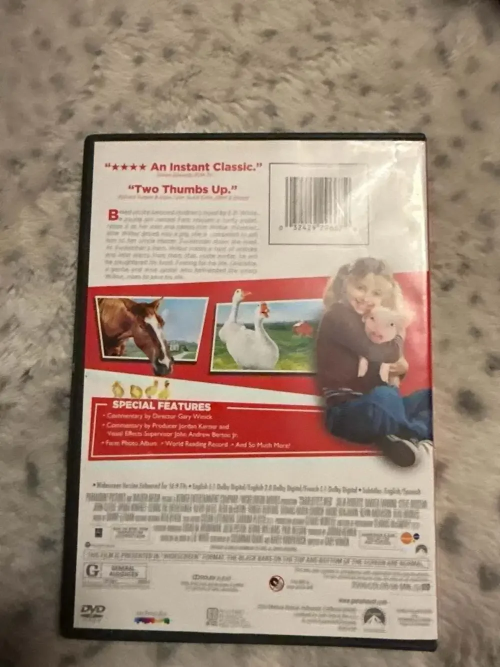 Charlotte's Web (2006) Live-Action DVD Widescreen All-Star Cast - Picture 2 of 2